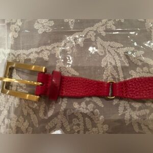 ❤️ ETCETERA Red and Gold Women's Belt